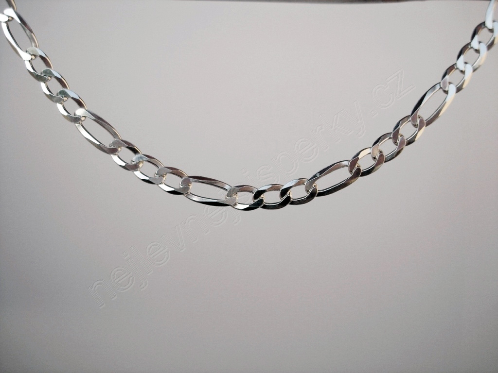 Stříbrný náramek pánský Briline 21cm ag504n