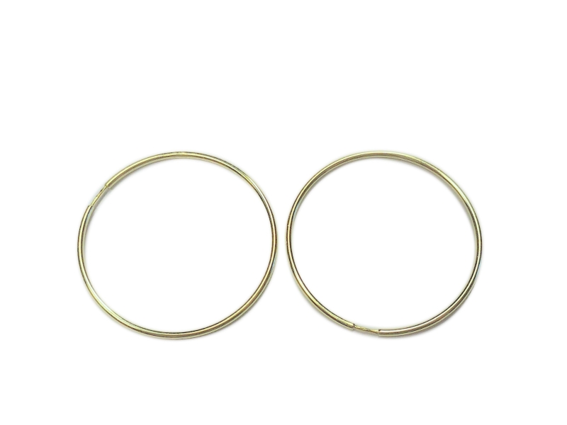 Náušnice kruhy ze žlutého zlata 30mm Briline 3630298/32