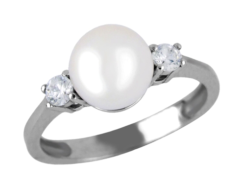 Diamantový prsten s perlou Briline 4024507
