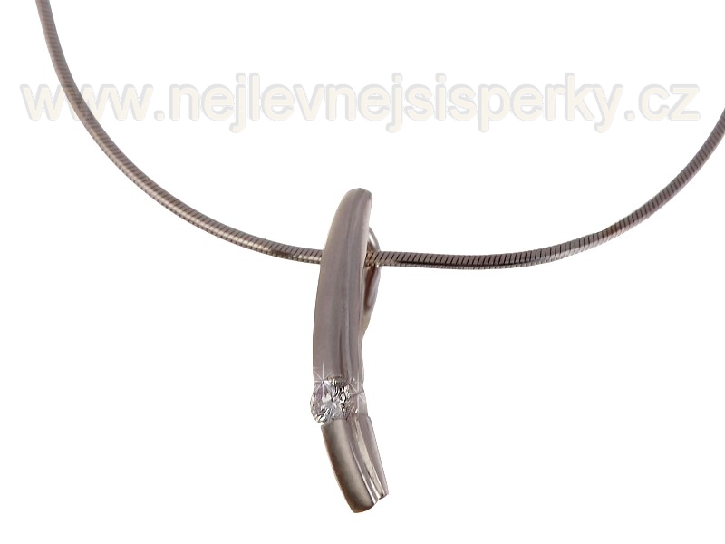 Moderní  přívěšek s diamantem Briline 39807