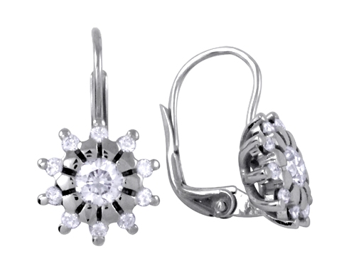 Náušnice s diamanty Briline 234-4054007