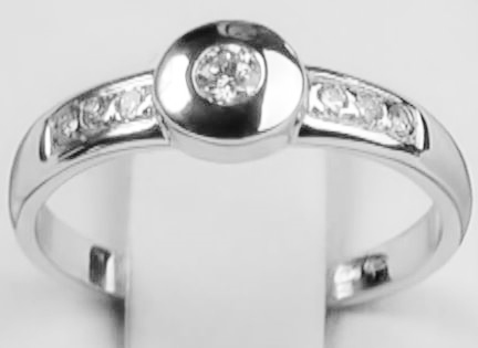 Zlatý prsten s brilianty Briline 20307