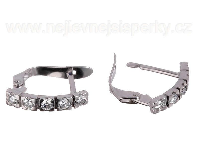 Moderní diamantové náušnice Briline 32807