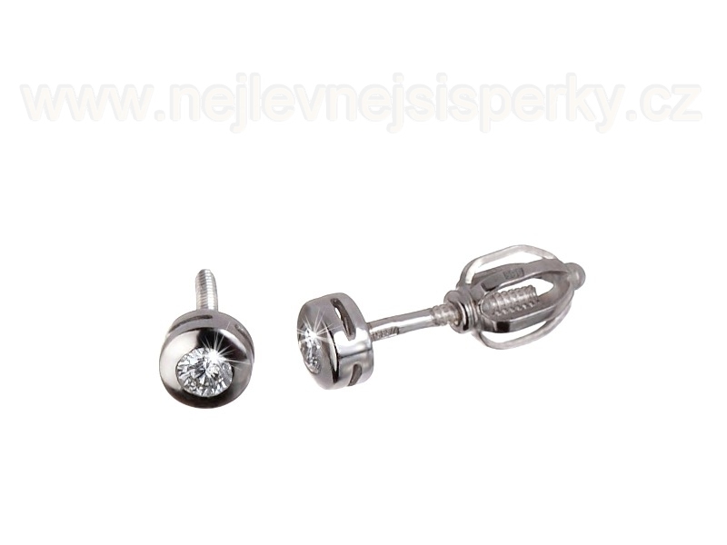 Náušnice s diamantem Briline 63407