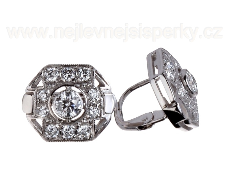 Luxusní briliantové náušnice Briline 36307