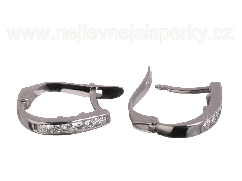 Moderní diamantové náušnice Briline 18707