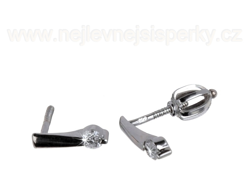 Moderní briliantové náušnice Briline 83807
