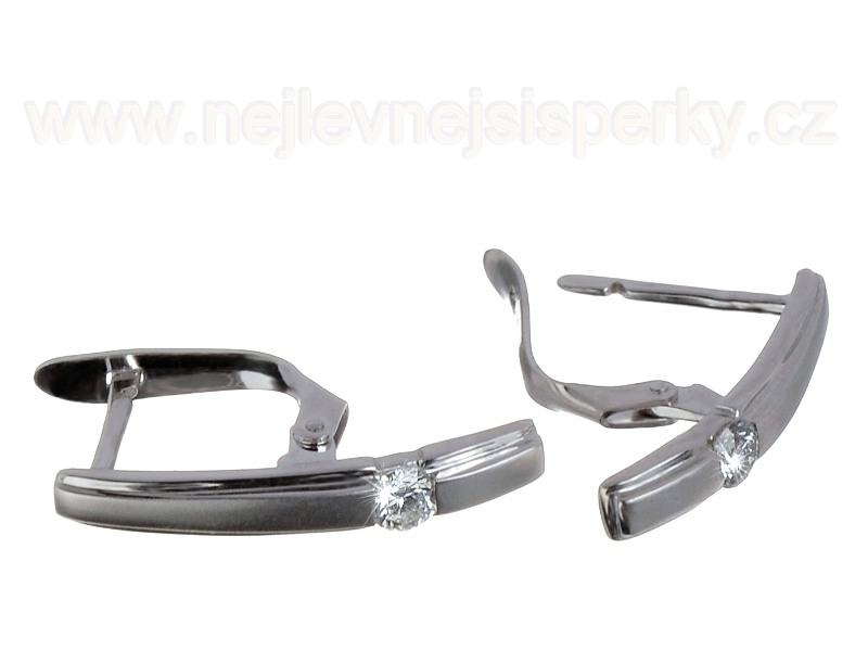 Moderní diamantové náušnice Briline 87907