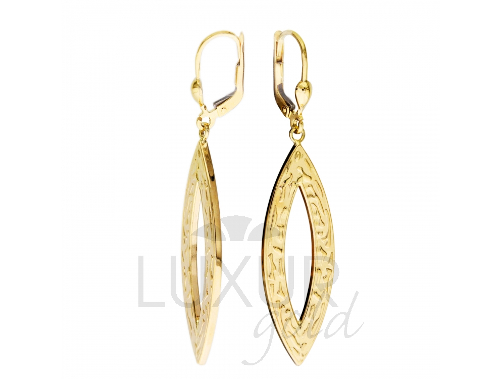 Visací zlaté náušnice Briline M-1430640-0-0-0