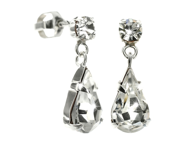 Stříbrné náušnice se zirkony Briline sag58804
