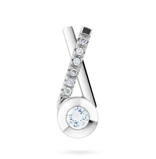 Zlatý přívěsek s diamanty Briline 15-092