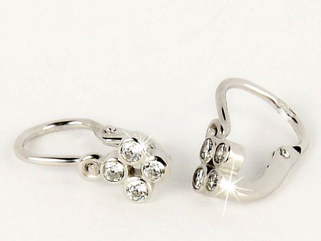 Briline dětské náušnice zlaté sb23