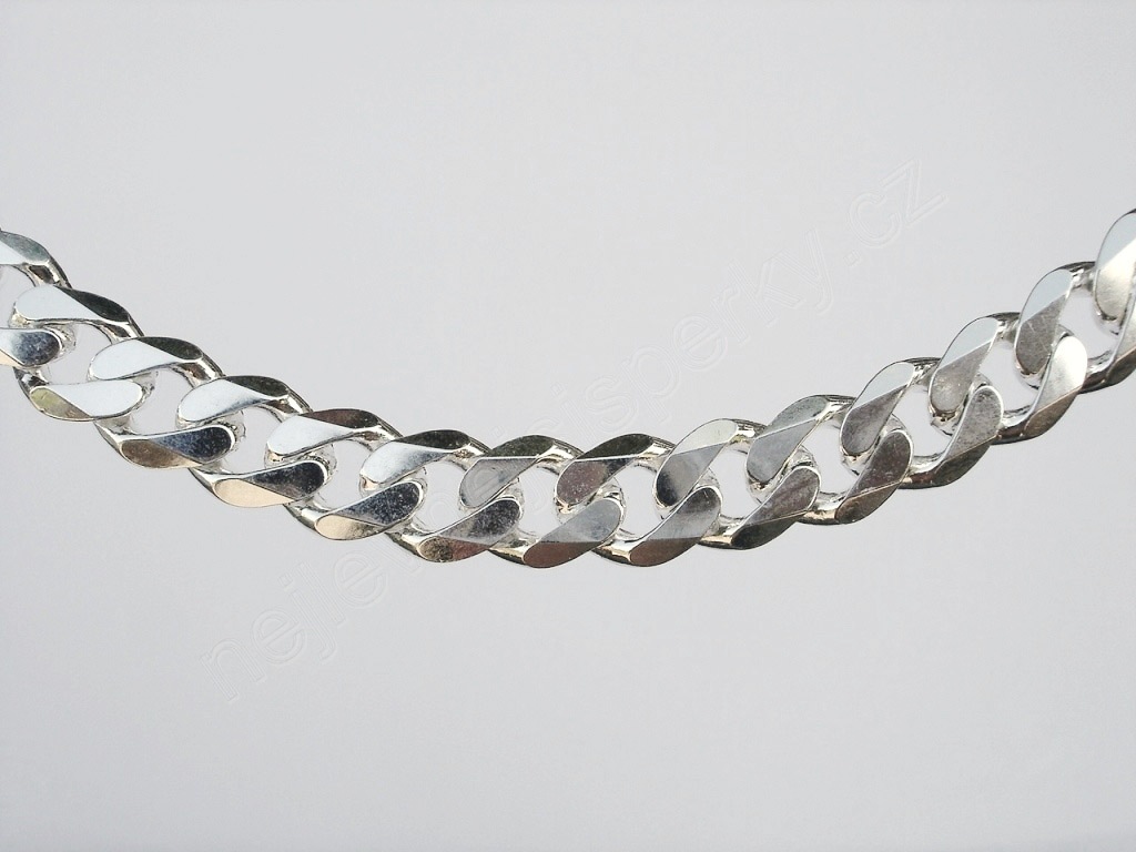 Stříbrný náramek pánský Briline 23cm ag542n