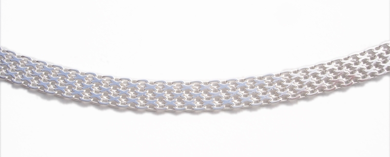 Stříbrný náramek Briline plochý 18cm ag564n