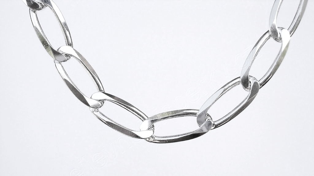 Stříbrný náramek pánský Briline 22cm ag508n