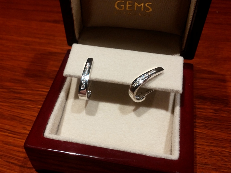 Moderní diamantové náušnice Briline 388-1263