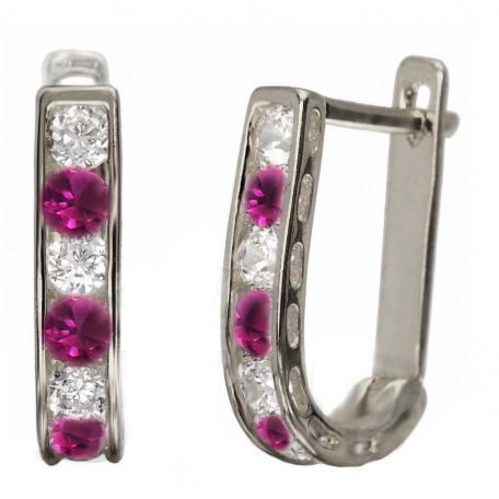 Zlaté náušnice s kamínky Briline M-1181090.04