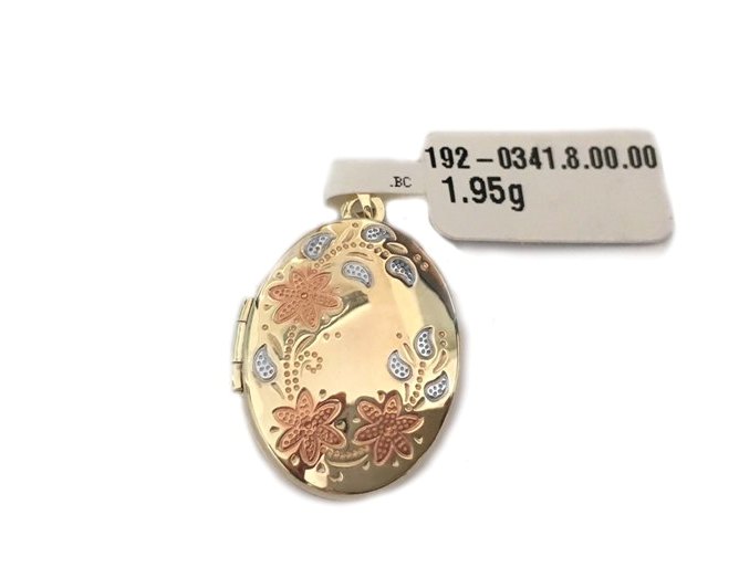 Zlatý přívěsek medailon otevírací Briline 192-0341