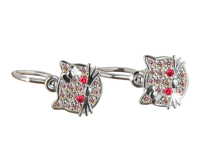 Briline dětské náušnice zlaté Hello Kitty sb158r