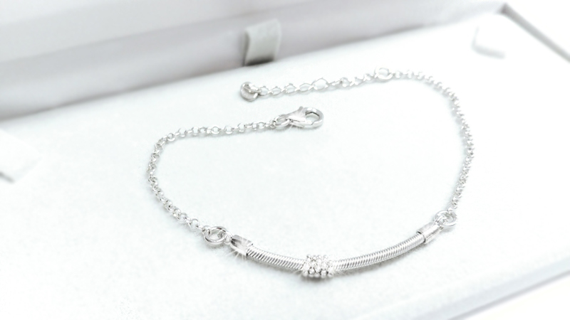 Stříbrný náramek Briline 18 až 21 cm - agn84804