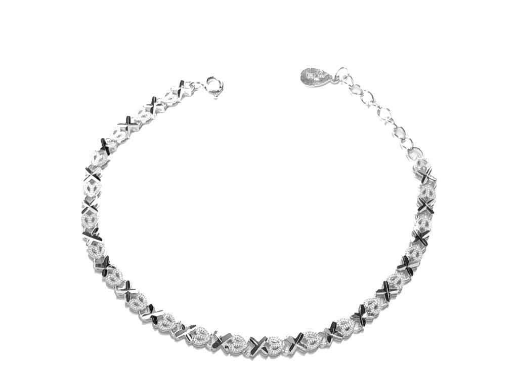 Stříbrný náramek Briline 17 až 20 cm - agn8204