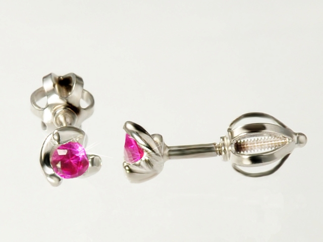 Briline dětské náušnice na šroubek t82