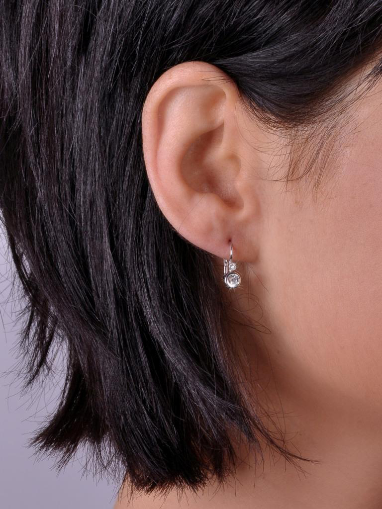 Zlaté dámské náušnice Briline M-688-0076luc