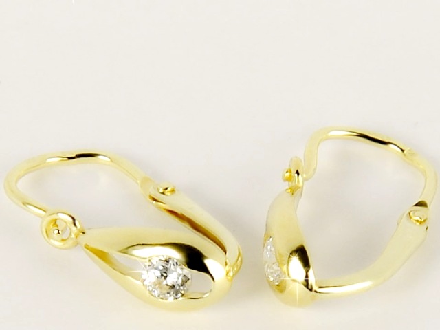 Briline zlaté náušnice pro děti s4