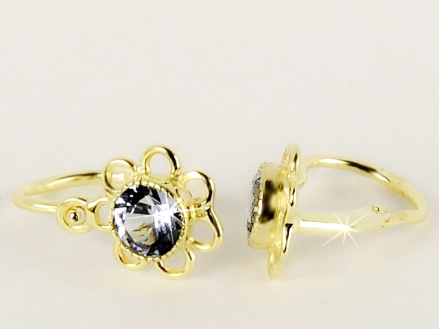 Briline zlaté náušnice pro děti 814