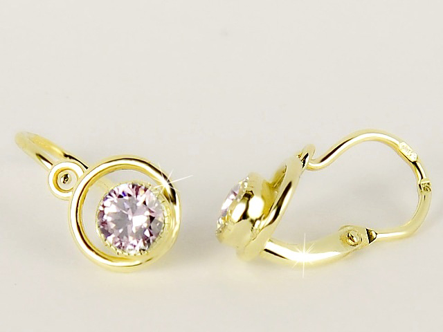 Briline zlaté náušnice pro děti s71