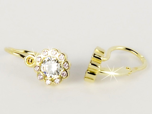 Briline zlaté náušnice pro děti s59