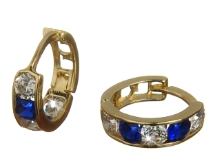 Briline dětské náušnice kroužky sk4