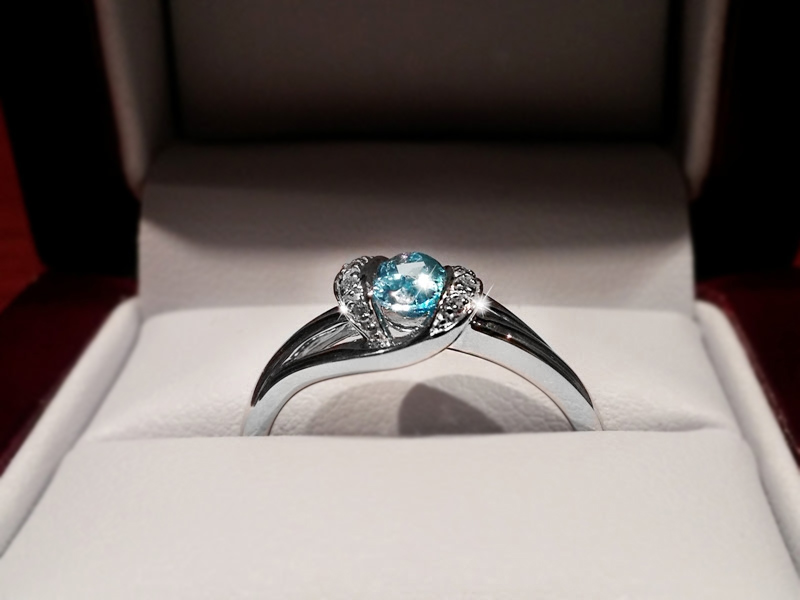 Prsten s diamanty a topazem Briline 3861939-0-54-93