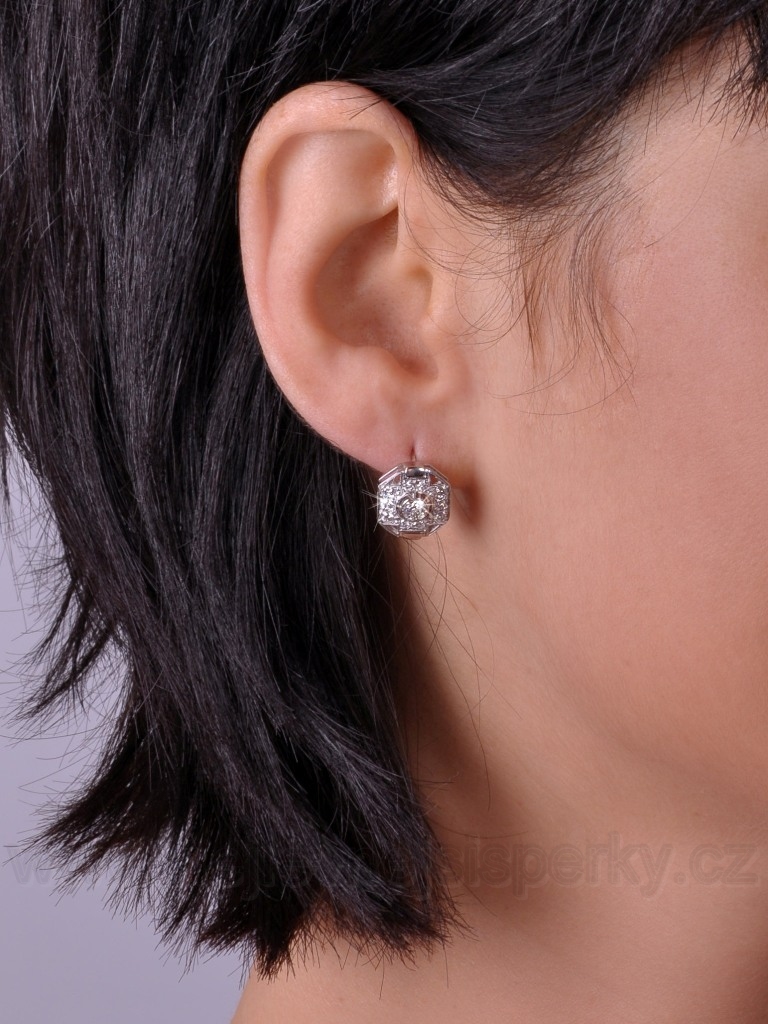 Luxusní briliantové náušnice Briline 36307