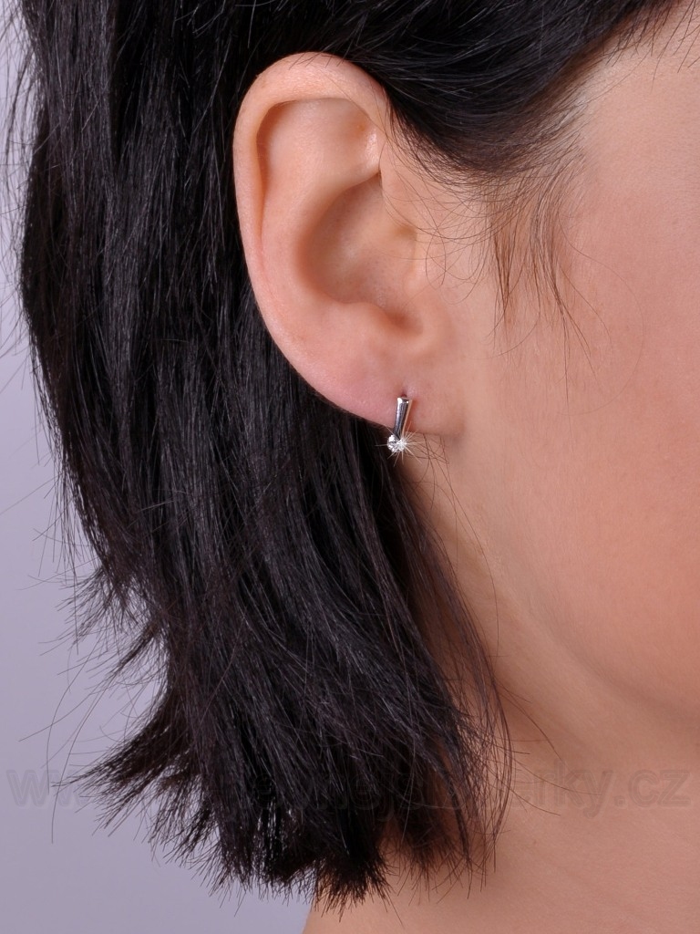 Moderní briliantové náušnice Briline 83807