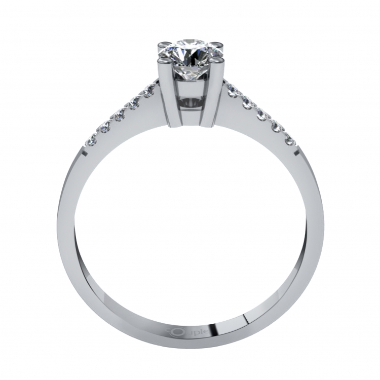 Zásnubní prsten se zirkonem řady COUPLE 6864020-0-53-1