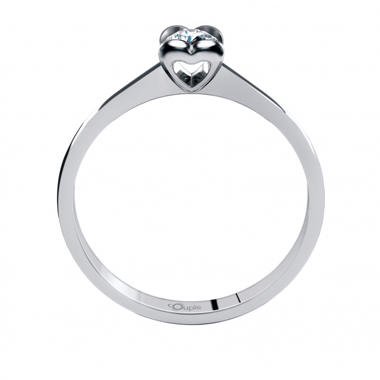 Zásnubní prsten se zirkonem řady COUPLE 6864038-0-52-1