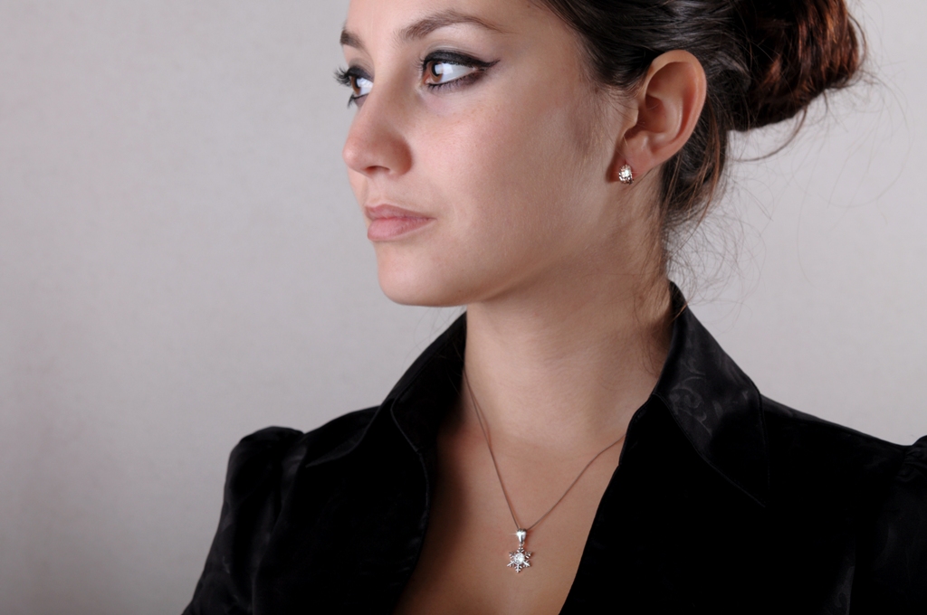 Zlatý přívěsek kamenový Briline M687-0028