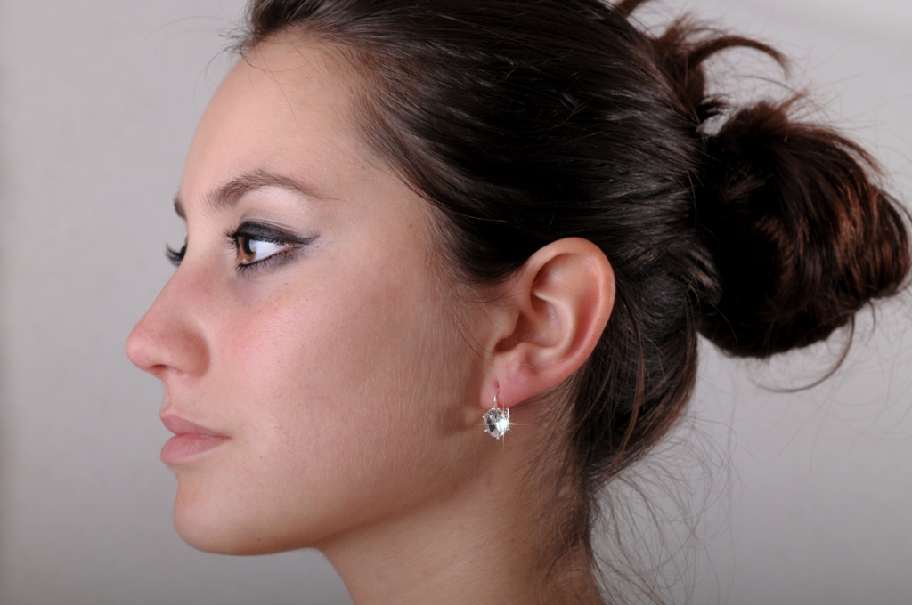 Stříbrné náušnice se zirkony Briline sag1764