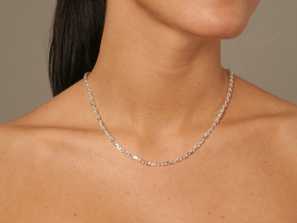 Stříbrný řetízek unisex Briline - ag529