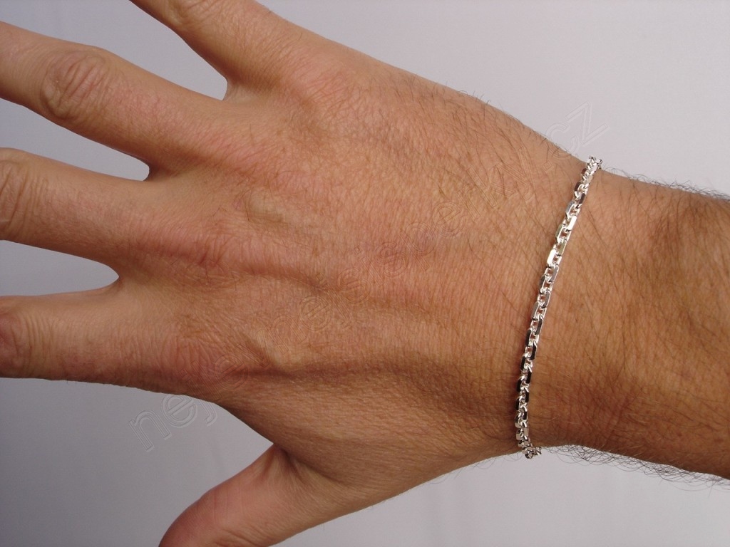 Stříbrný náramek Briline 18cm ag529n