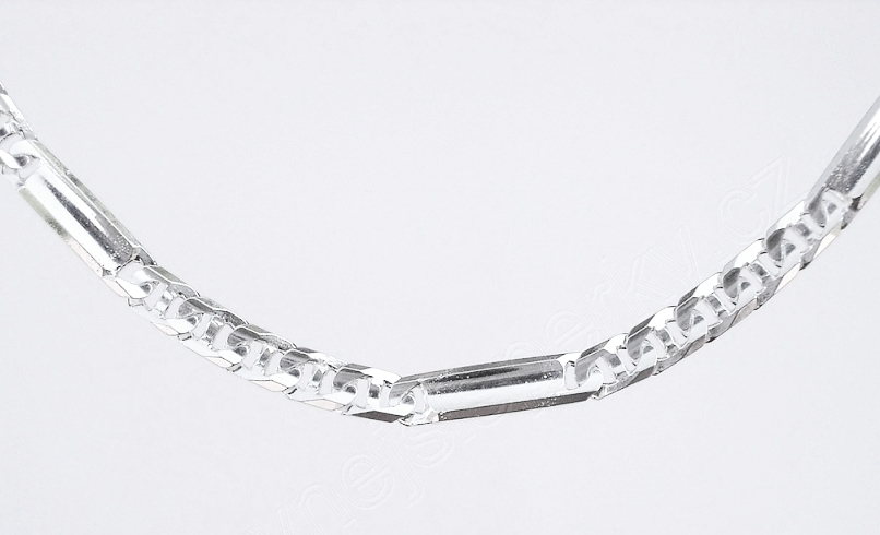 Stříbrný náramek článový Briline 19cm ag514n