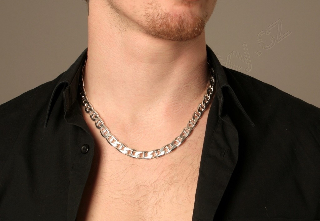 Stříbrný řetízek pánský Briline 60cm - ag520