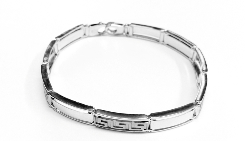 Stříbrný luxusní náramek pánský Briline 21cm ag304n