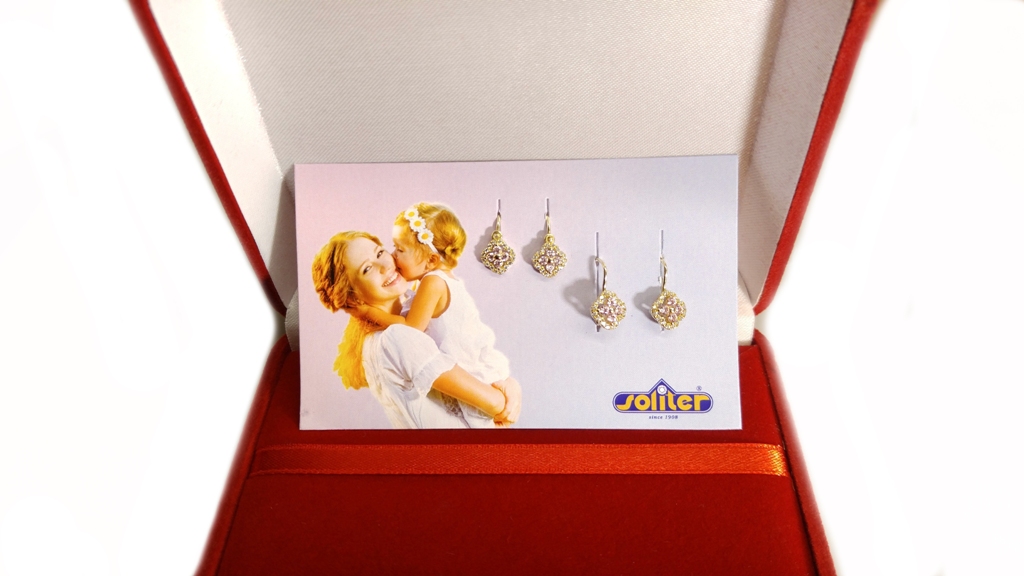 Náušnice Briline pro dcerku i maminku v jedné sadě s208/100608r