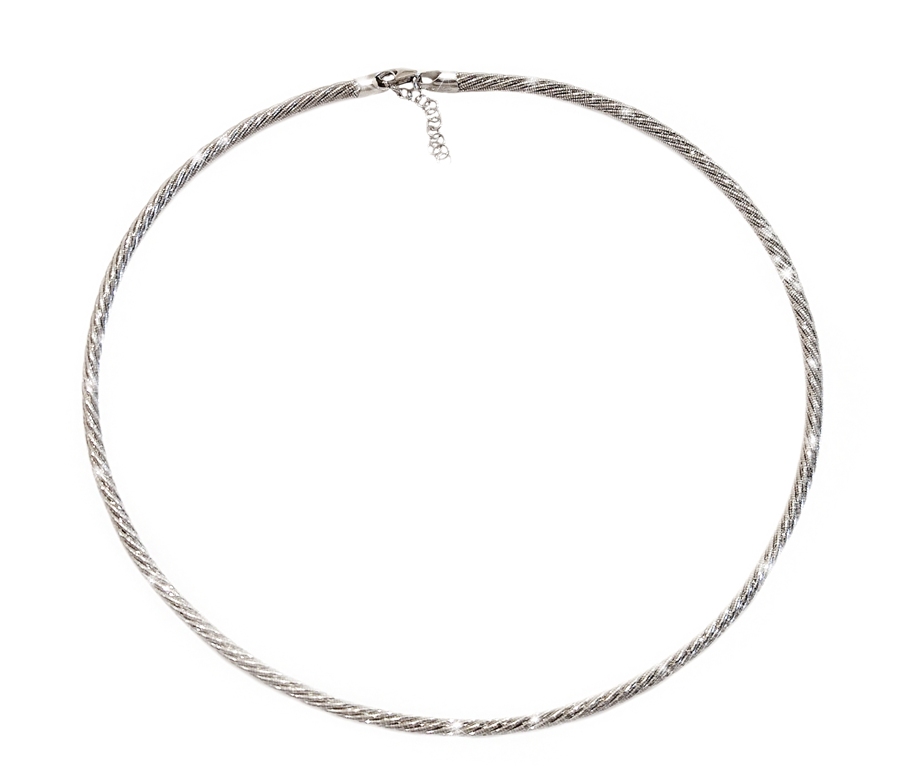 Stříbrný pletený náhrdelník Briline 45-48cm - ag05804