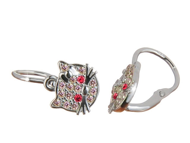 Briline dětské náušnice zlaté Hello Kitty sb158r