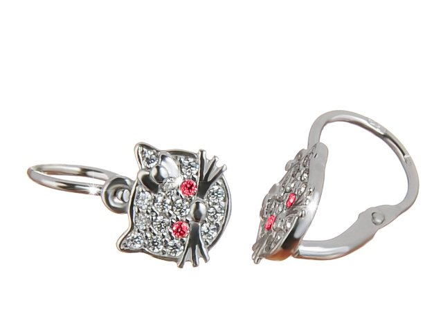 Briline dětské náušnice zlaté Hello Kitty sb158rw