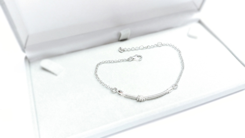 Stříbrný náramek Briline 18 až 21 cm - agn84804