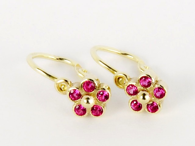 Briline zlaté náušnice pro děti 2390010012r